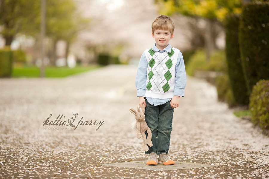 Boy with Easter Bunny Boy with Easter Bunny