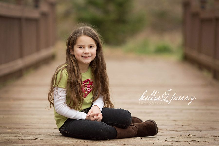 girl on a footbridge