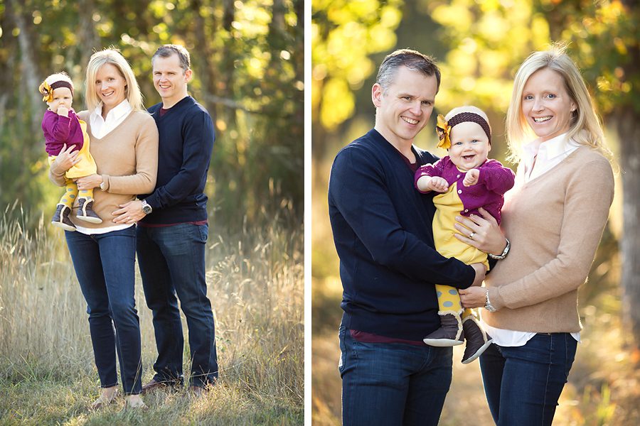 family with baby girl