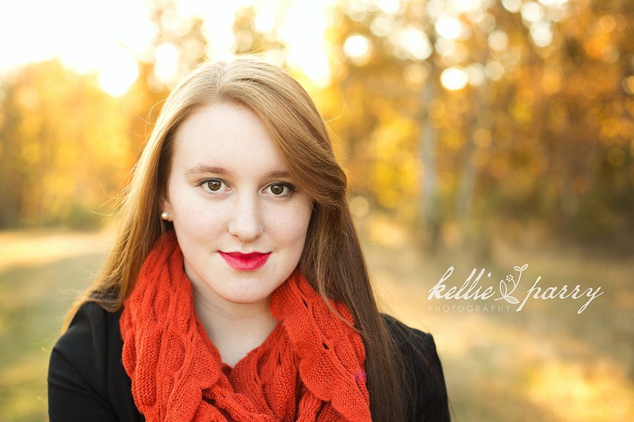 orange scarf