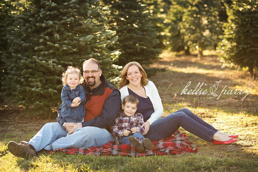 winter family portrait