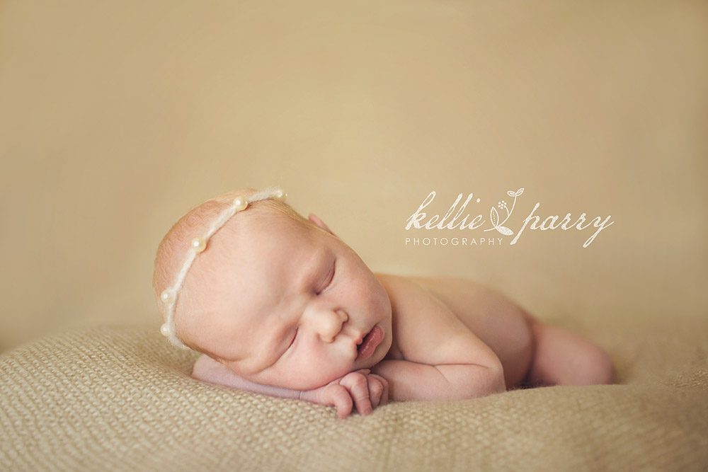newborn girl pearls