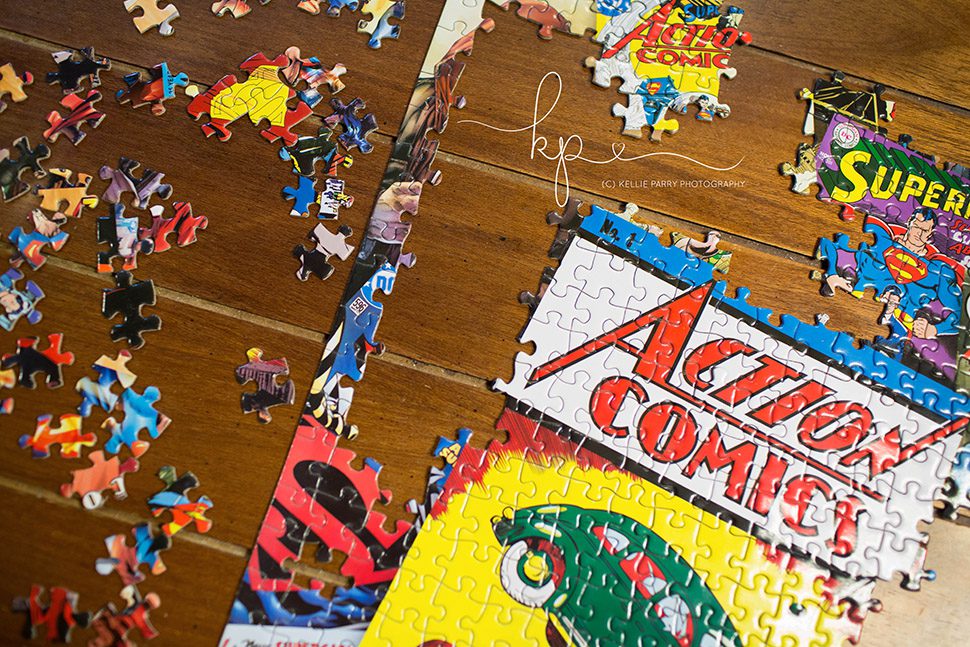 putting together a puzzle