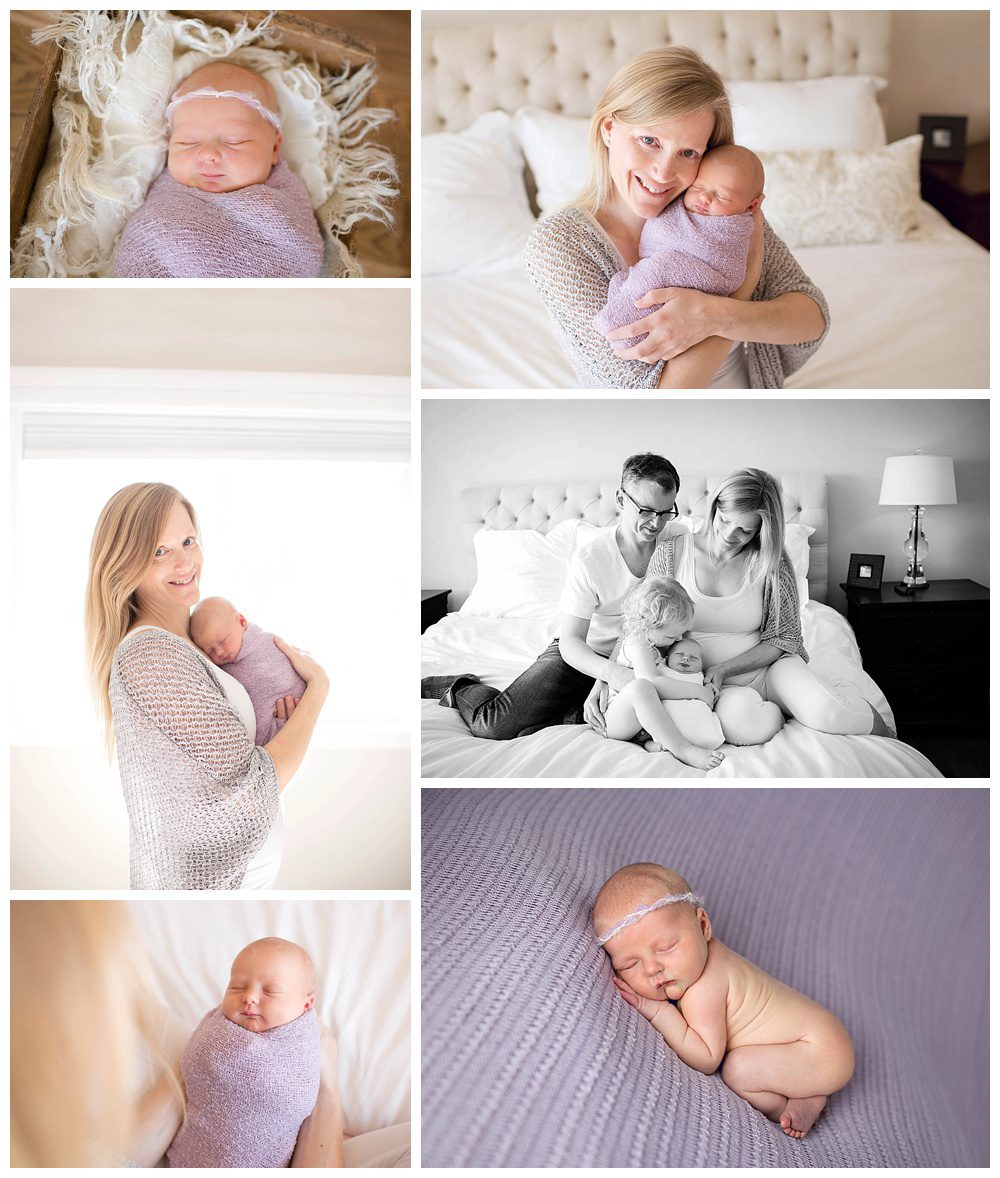 newborn baby girl with mom