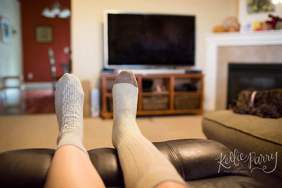 feet with socks