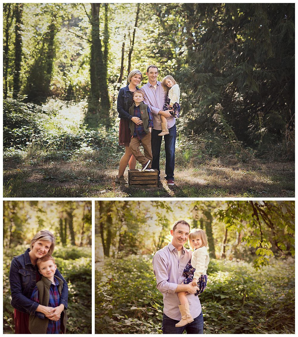 family photos in the park