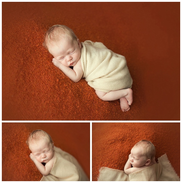orange newborn boy