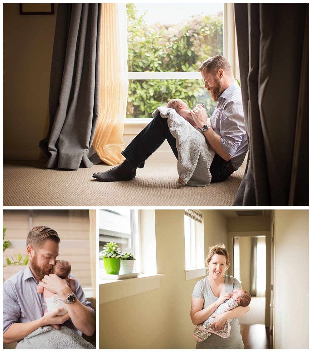 lifestyle newborn in home