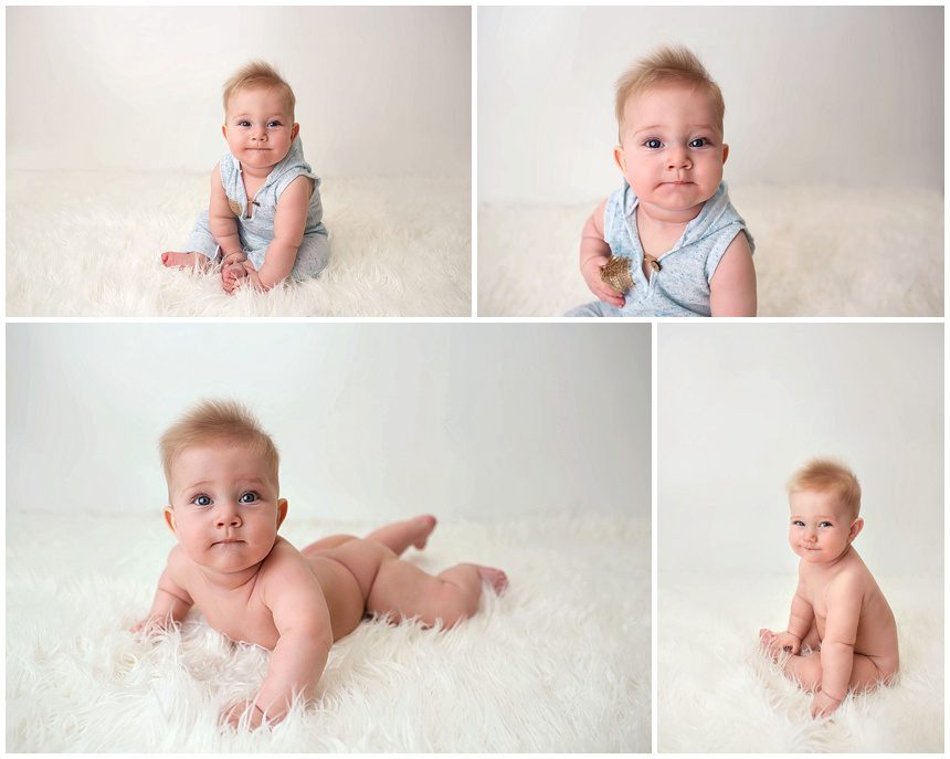 white baby milestone