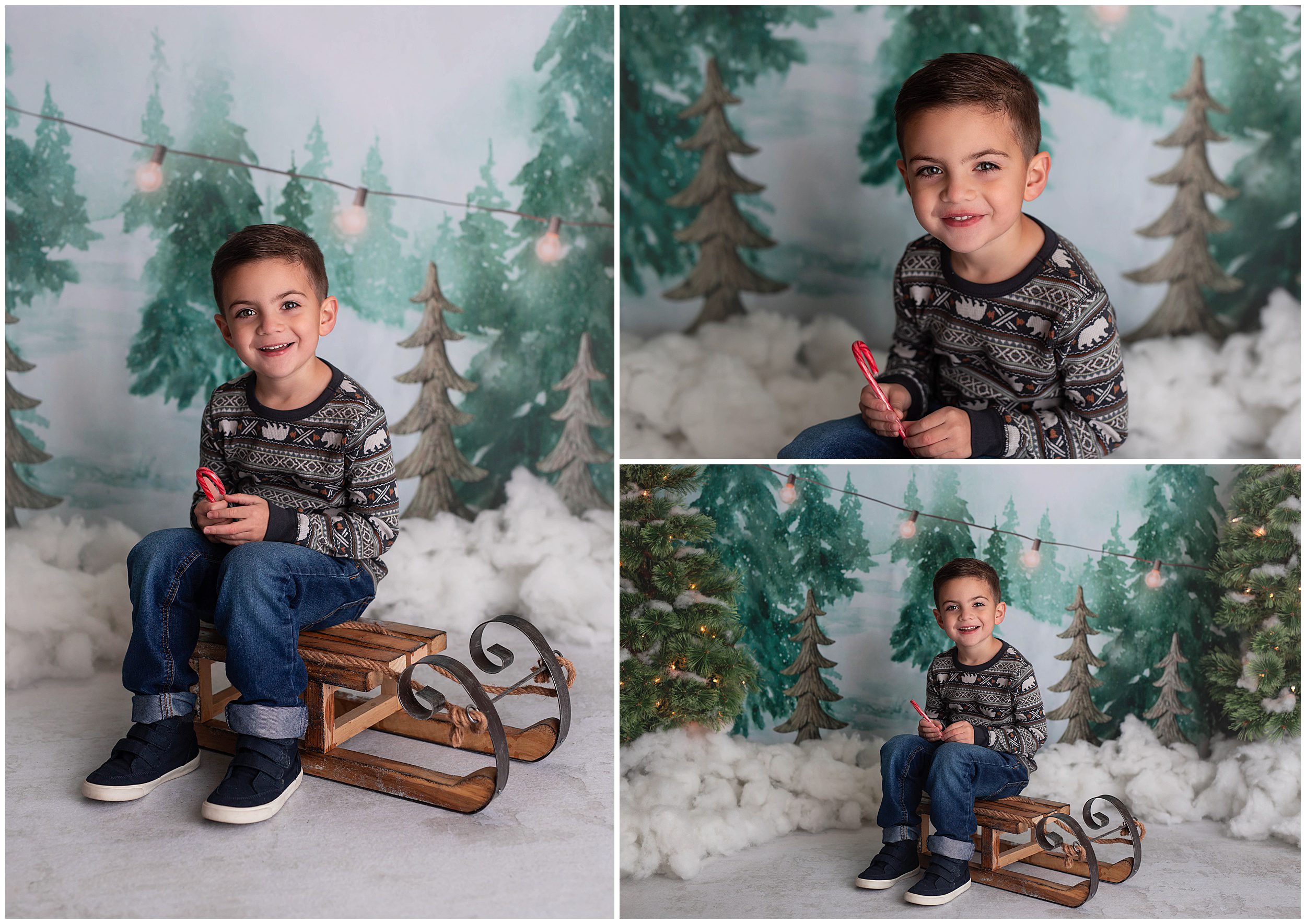 winter holiday mini session
