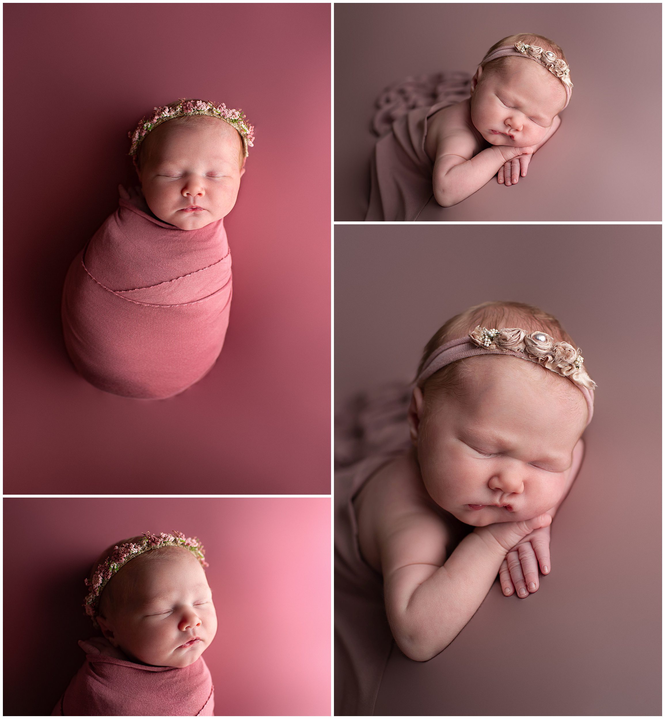 newborn baby girl pink