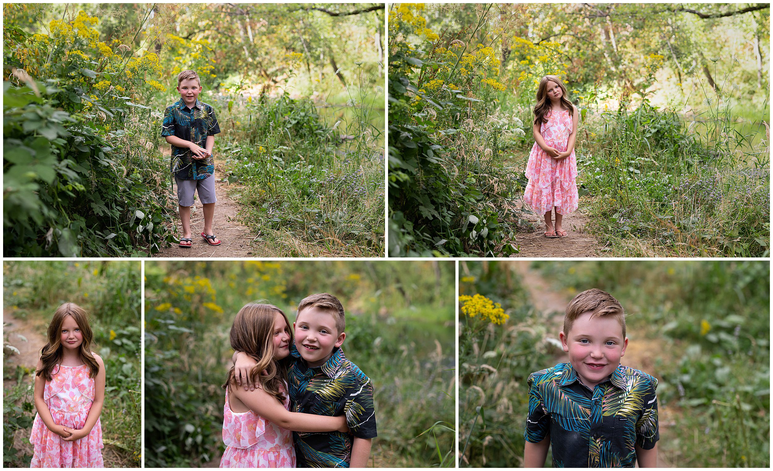 brother and sister photos in the park