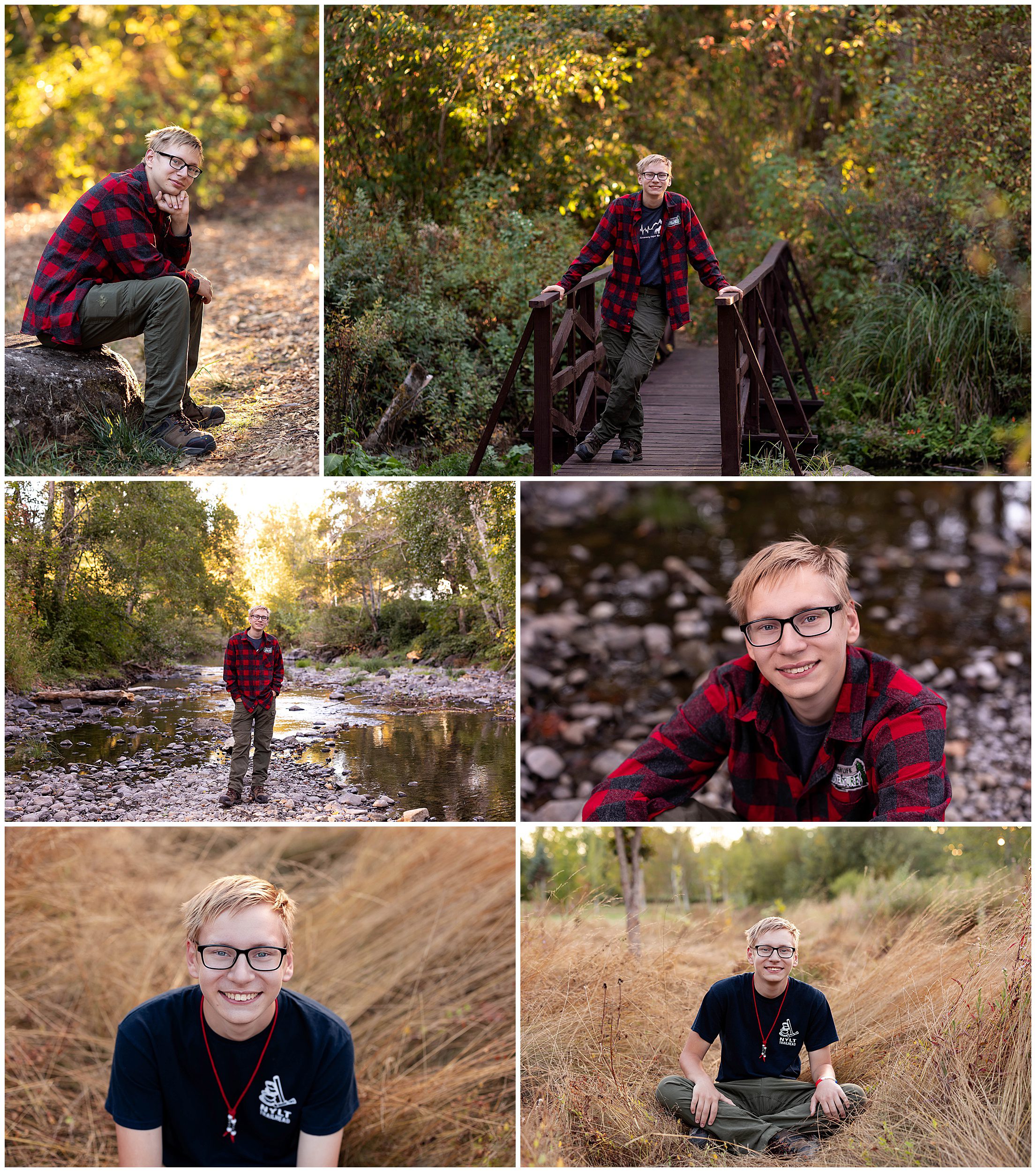 senor boy photos in the park