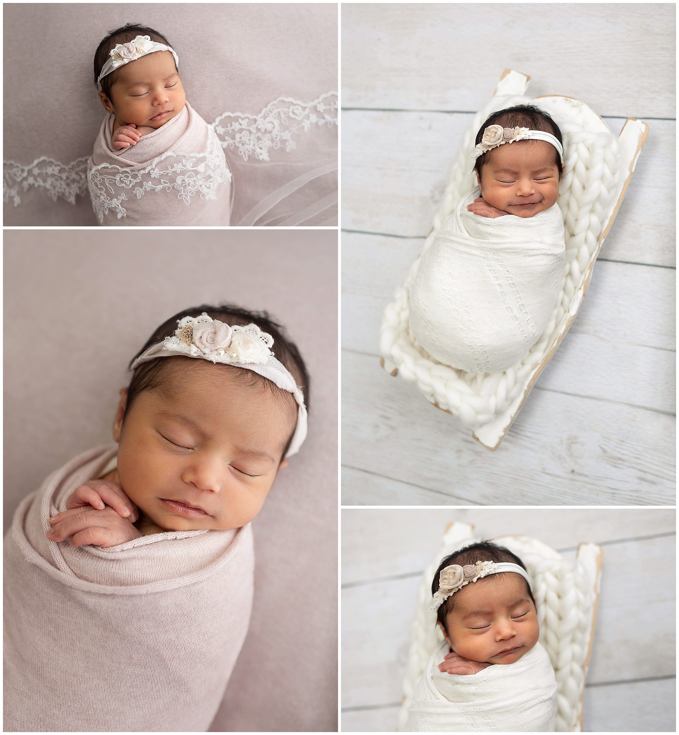 baby girl collage