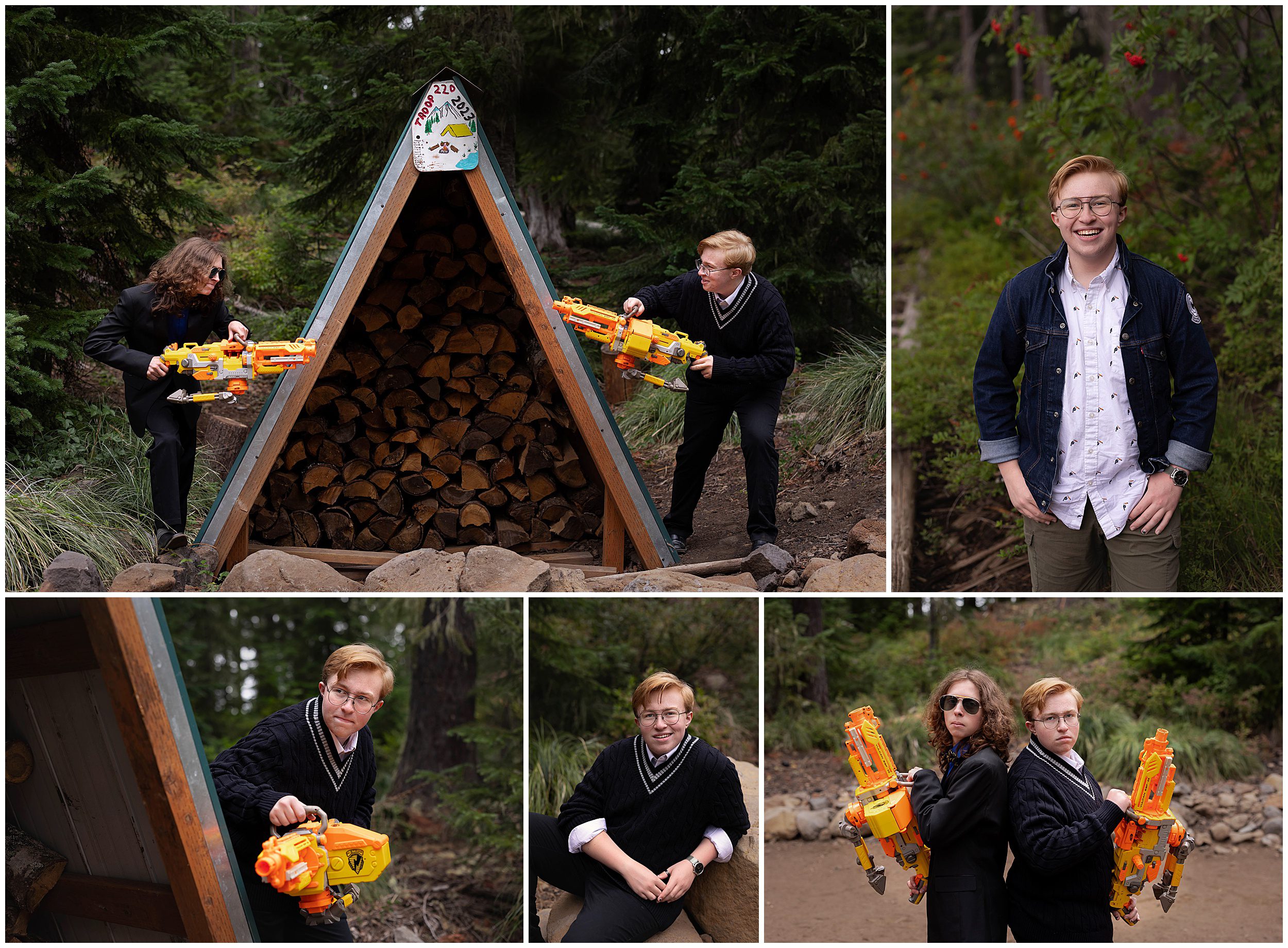 nerf war senior photos