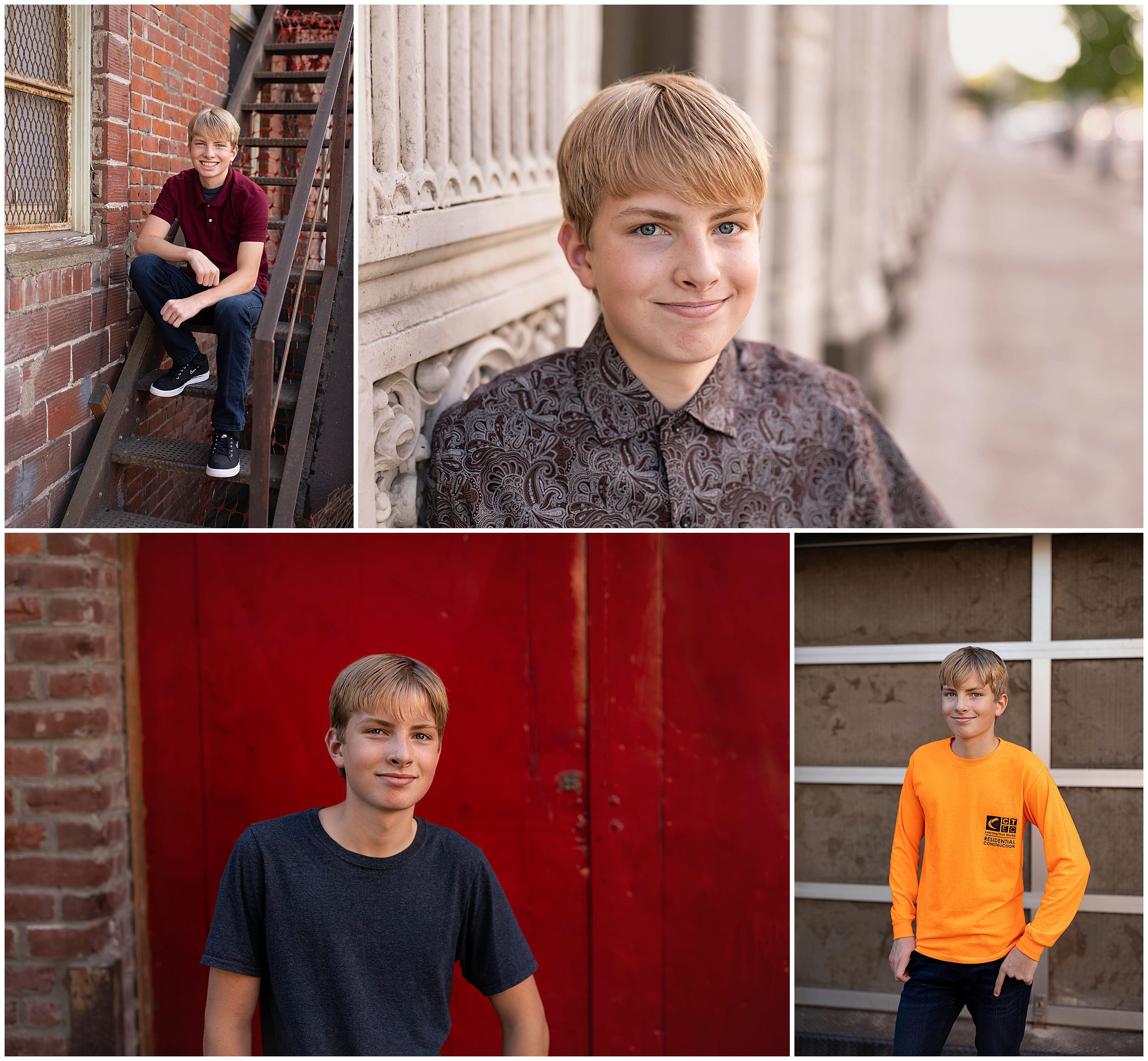 senior photo downtown