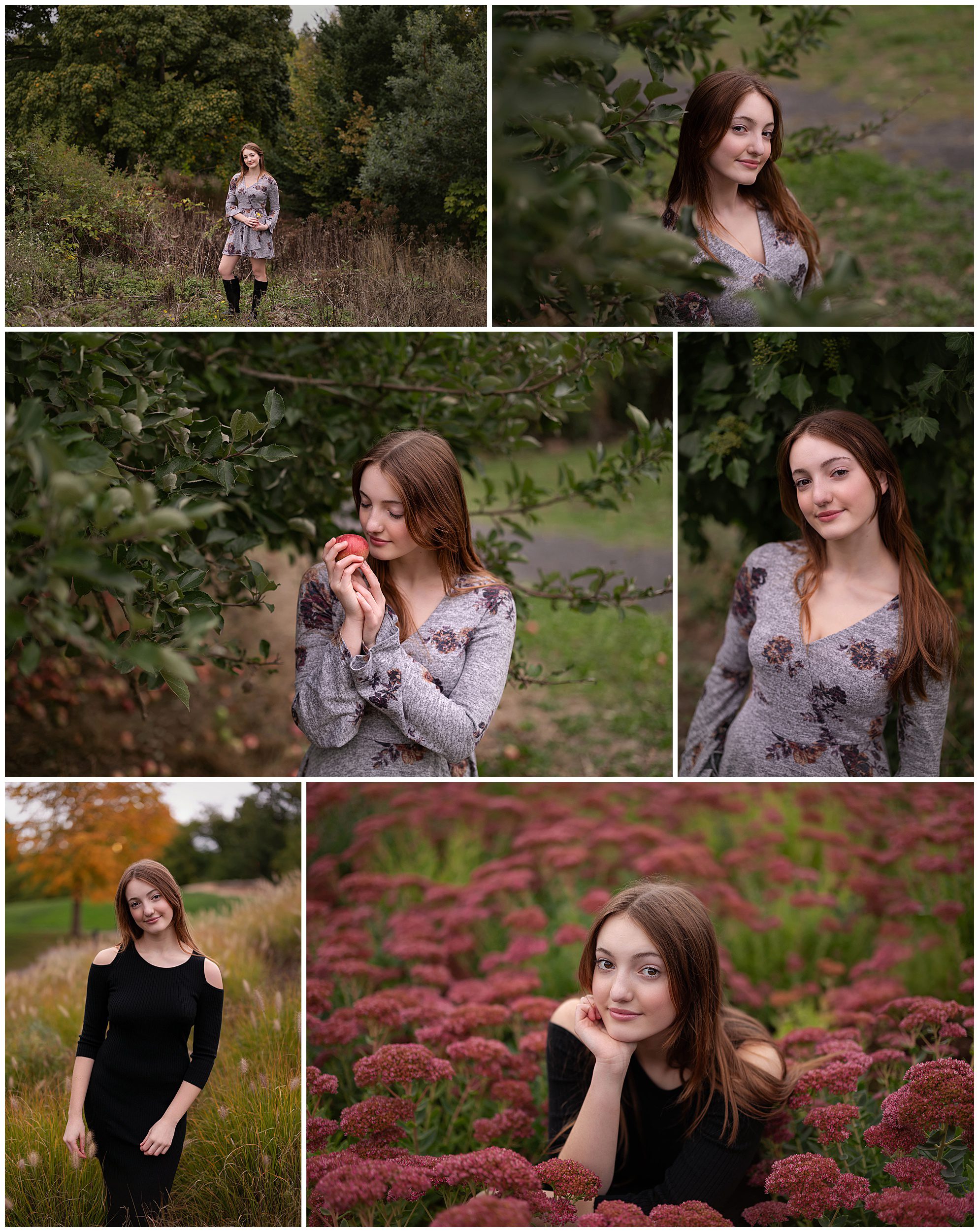 senior girl photo session park