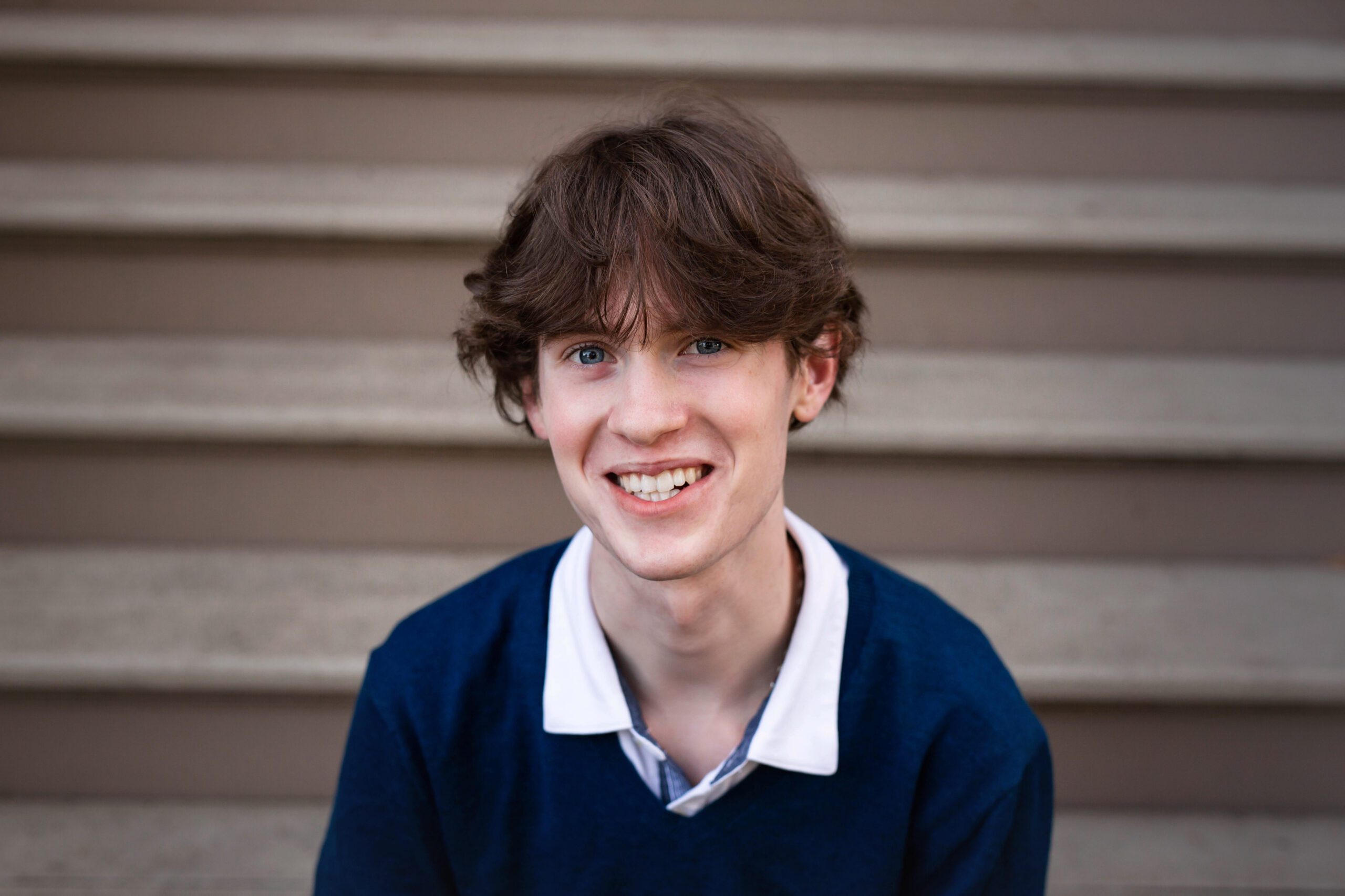 senior photo of a boy in Salem, Oregon